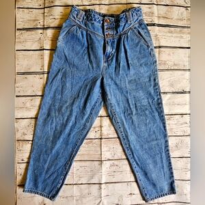 FOREVER 21 80's retro style mom jeans, triple button